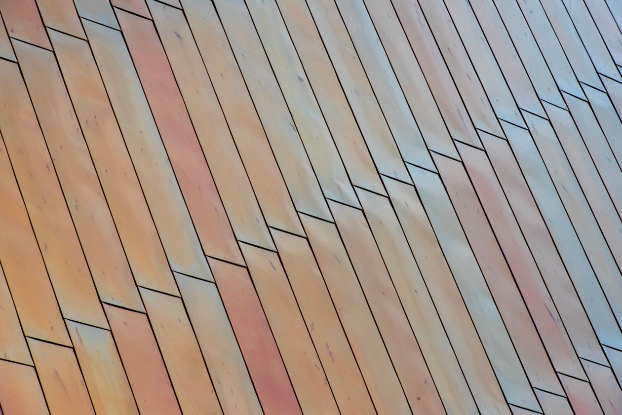 Copper standing seam metalwork detail by Faircloth Roofing